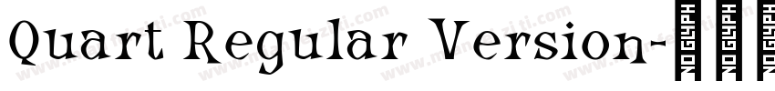 Quart Regular Version字体转换